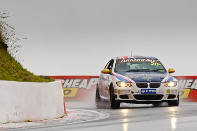 28;26-February-2012;Australia;BMW-335i;Bathurst;Bathurst-12-Hour;Christian-DAgostin;GWS-Personnel-Motorsport;Garth-Duffy;Mt-Panorama;NSW;New-South-Wales;Peter-ODonnell;auto;endurance;motorsport;racing;rain;super-telephoto;wet