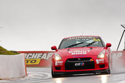 54;26-February-2012;54;Adam-Beechey;Anthony-Alford;Australia;Bathurst;Bathurst-12-Hour;Donut-King;Mt-Panorama;NSW;New-South-Wales;Nissan-GT‒R;Peter-Leemhuis;auto;endurance;motorsport;racing;rain;super-telephoto;wet