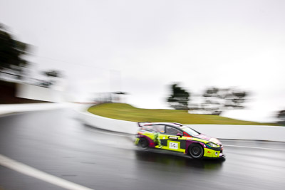 14;14;26-February-2012;Australia;Bathurst;Bathurst-12-Hour;Henk-Thijssen;Ivo-Breukers;Martin-Bailey;Mt-Panorama;NSW;New-South-Wales;Red-Camel-Jordans;Seat-Leon-20-TDI;Topshot;auto;endurance;motion-blur;motorsport;racing;rain;wet;wide-angle