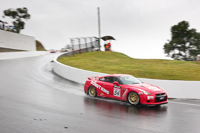 54;26-February-2012;54;Adam-Beechey;Anthony-Alford;Australia;Bathurst;Bathurst-12-Hour;Donut-King;Mt-Panorama;NSW;New-South-Wales;Nissan-GT‒R;Peter-Leemhuis;auto;endurance;motion-blur;motorsport;racing;rain;wet;wide-angle