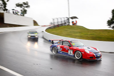 3;26-February-2012;3;Australia;Bathurst;Bathurst-12-Hour;Hunter-Sports-Group;Mt-Panorama;NSW;Nathan-Tinkler;New-South-Wales;Porsche-911-GT3-Cup-997;Steven-Johnson;Steven-Richards;Tinkler-Motorsports;auto;endurance;motion-blur;motorsport;racing;rain;wet;wide-angle