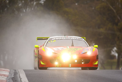 33;26-February-2012;33;Australia;Bathurst;Bathurst-12-Hour;Clearwater-Racing;Craig-Baird;Ferrari-458-Italia-GT3;Matt-Griffin;Mok-Weng-Sun;Mt-Panorama;NSW;New-South-Wales;auto;endurance;motorsport;racing;rain;super-telephoto;wet