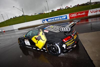 1;1;26-February-2012;Audi-R8-LMS;Australia;Bathurst;Bathurst-12-Hour;Christer-Jöns;Christopher-Mies;Darryl-OYoung;Mt-Panorama;NSW;New-South-Wales;Phoenix-Racing;auto;endurance;motorsport;pit-crew;pitlane;pitstop;racing;rain;wet;wide-angle