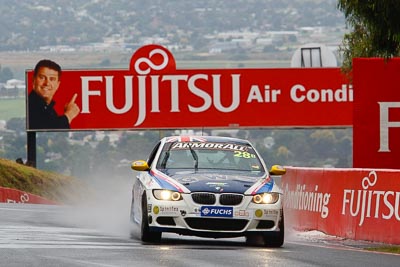 28;26-February-2012;Australia;BMW-335i;Bathurst;Bathurst-12-Hour;Christian-DAgostin;GWS-Personnel-Motorsport;Garth-Duffy;Mt-Panorama;NSW;New-South-Wales;Peter-ODonnell;auto;endurance;motorsport;racing;rain;telephoto;wet