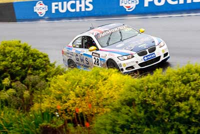28;26-February-2012;Australia;BMW-335i;Bathurst;Bathurst-12-Hour;Christian-DAgostin;GWS-Personnel-Motorsport;Garth-Duffy;Mt-Panorama;NSW;New-South-Wales;Peter-ODonnell;Topshot;auto;endurance;motorsport;racing;rain;telephoto;wet
