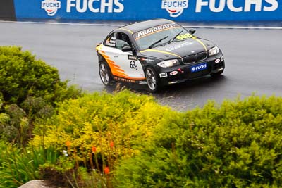 68;26-February-2012;68;Aaron-Harris;Australia;BMW-135i;Bathurst;Bathurst-12-Hour;David-Glasson;Dennis-Roderick;Motorsport-Services;Mt-Panorama;NSW;New-South-Wales;auto;endurance;motorsport;racing;rain;telephoto;wet