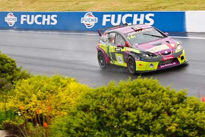 14;14;26-February-2012;Australia;Bathurst;Bathurst-12-Hour;Henk-Thijssen;Ivo-Breukers;Martin-Bailey;Mt-Panorama;NSW;New-South-Wales;Red-Camel-Jordans;Seat-Leon-20-TDI;auto;endurance;motorsport;racing;rain;telephoto;wet