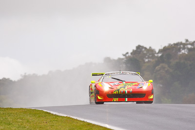 33;26-February-2012;33;Australia;Bathurst;Bathurst-12-Hour;Clearwater-Racing;Craig-Baird;Ferrari-458-Italia-GT3;Matt-Griffin;Mok-Weng-Sun;Mt-Panorama;NSW;New-South-Wales;auto;endurance;motorsport;racing;rain;super-telephoto;wet