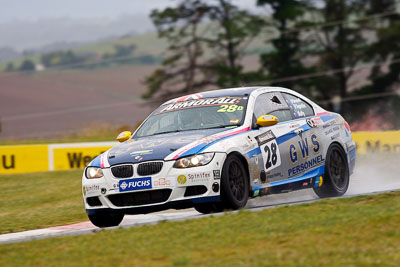 28;26-February-2012;Australia;BMW-335i;Bathurst;Bathurst-12-Hour;Christian-DAgostin;GWS-Personnel-Motorsport;Garth-Duffy;Mt-Panorama;NSW;New-South-Wales;Peter-ODonnell;auto;endurance;motorsport;racing;rain;super-telephoto;wet