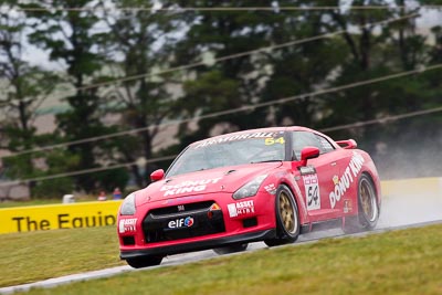 54;26-February-2012;54;Adam-Beechey;Anthony-Alford;Australia;Bathurst;Bathurst-12-Hour;Donut-King;Mt-Panorama;NSW;New-South-Wales;Nissan-GT‒R;Peter-Leemhuis;auto;endurance;motorsport;racing;rain;super-telephoto;wet