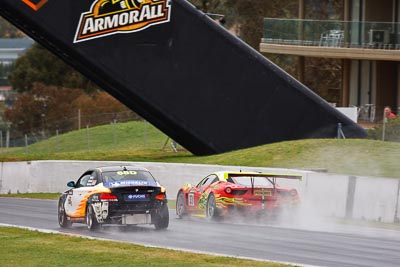 33;68;26-February-2012;33;68;Aaron-Harris;Australia;BMW-135i;Bathurst;Bathurst-12-Hour;Clearwater-Racing;Craig-Baird;David-Glasson;Dennis-Roderick;Ferrari-458-Italia-GT3;Matt-Griffin;Mok-Weng-Sun;Motorsport-Services;Mt-Panorama;NSW;New-South-Wales;auto;endurance;motorsport;racing;rain;super-telephoto;wet