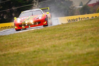 33;26-February-2012;33;Australia;Bathurst;Bathurst-12-Hour;Clearwater-Racing;Craig-Baird;Ferrari-458-Italia-GT3;Matt-Griffin;Mok-Weng-Sun;Mt-Panorama;NSW;New-South-Wales;auto;endurance;motorsport;racing;rain;super-telephoto;wet