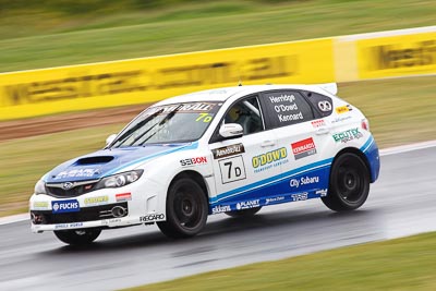 7;26-February-2012;7;Angus-Kennard;Australia;Bathurst;Bathurst-12-Hour;Dean-Herridge;John-ODowd;Maximum-Motorsport;Mt-Panorama;NSW;New-South-Wales;Subaru-Impreza-WRX-STI;auto;endurance;motion-blur;motorsport;racing;rain;super-telephoto;wet