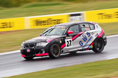 27;26-February-2012;27;Allan-Shephard;Australia;BMW-130i;Bathurst;Bathurst-12-Hour;Carl-Oberhauser;GWS-Personnel-Motorsport;Kean-Booker;Mt-Panorama;NSW;New-South-Wales;auto;endurance;motion-blur;motorsport;racing;rain;super-telephoto;wet