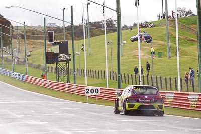 14;14;26-February-2012;Australia;Bathurst;Bathurst-12-Hour;Henk-Thijssen;Ivo-Breukers;Martin-Bailey;Mt-Panorama;NSW;New-South-Wales;Red-Camel-Jordans;Seat-Leon-20-TDI;auto;endurance;motorsport;racing;rain;telephoto;wet