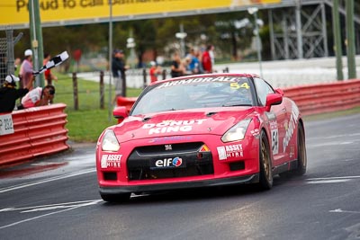 54;26-February-2012;54;Adam-Beechey;Anthony-Alford;Australia;Bathurst;Bathurst-12-Hour;Donut-King;Mt-Panorama;NSW;New-South-Wales;Nissan-GT‒R;Peter-Leemhuis;auto;endurance;finish;motorsport;racing;telephoto