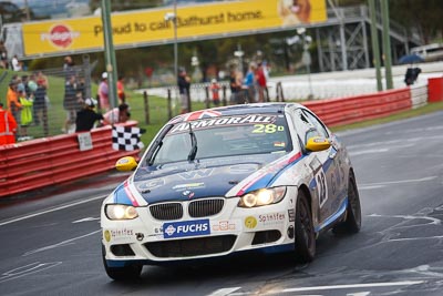 28;26-February-2012;Australia;BMW-335i;Bathurst;Bathurst-12-Hour;Christian-DAgostin;GWS-Personnel-Motorsport;Garth-Duffy;Mt-Panorama;NSW;New-South-Wales;Peter-ODonnell;auto;endurance;finish;motorsport;racing;telephoto