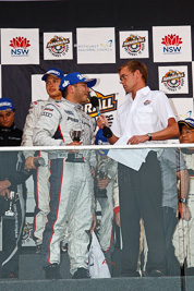 26-February-2012;Australia;Bathurst;Bathurst-12-Hour;Darryl-OYoung;Mt-Panorama;NSW;New-South-Wales;Phoenix-Racing;atmosphere;auto;celebration;endurance;motorsport;podium;racing;telephoto