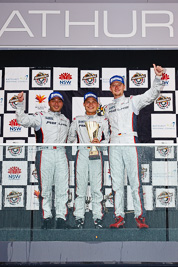 26-February-2012;Australia;Bathurst;Bathurst-12-Hour;Mt-Panorama;NSW;New-South-Wales;Phoenix-Racing;atmosphere;auto;celebration;endurance;motorsport;podium;racing;telephoto