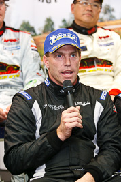 26-February-2012;Australia;Bathurst;Bathurst-12-Hour;Bret-Curtis;Erebus-Motorsport;Erebus-Racing;Mt-Panorama;NSW;New-South-Wales;atmosphere;auto;endurance;interview;media-centre;motorsport;paddock;portrait;racing;telephoto