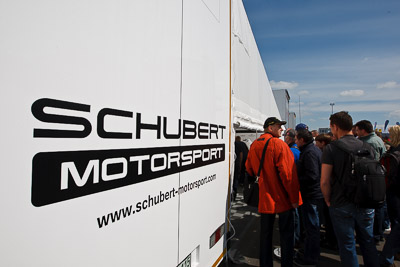 17-May-2012;24-Hour;Deutschland;Germany;Green-Hell;Grüne-Hölle;Nuerburg;Nuerburgring;Nurburg;Nurburgring;Nürburg;Nürburgring;Rhineland‒Palatinate;Schubert-Motorsport;atmosphere;auto;crowd;endurance;fans;motorsport;paddock;racing;spectators;wide-angle