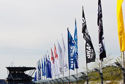 17-May-2012;24-Hour;Deutschland;Germany;Green-Hell;Grüne-Hölle;Nuerburg;Nuerburgring;Nurburg;Nurburgring;Nürburg;Nürburgring;Rhineland‒Palatinate;atmosphere;auto;endurance;flags;motorsport;paddock;racing;telephoto