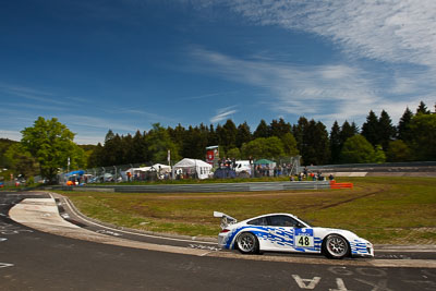 48;17-May-2012;24-Hour;48;Bill-Cameron;Deutschland;Germany;Green-Hell;Grüne-Hölle;Karussell;Nuerburg;Nuerburgring;Nurburg;Nurburgring;Nürburg;Nürburgring;Olivier-Muytjens;Porsche-911-GT3-Cup-997;Rhineland‒Palatinate;Willie-Moore;auto;clouds;endurance;motorsport;racing;sky;wide-angle