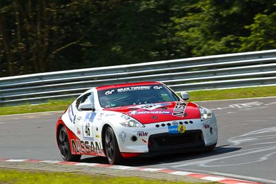 46;18-May-2012;24-Hour;David-Franzen;Deutschland;Frank-Hufstadt;Germany;Green-Hell;Grüne-Hölle;Hatzenbach;Michael-Hess;Nissan-370Z;Nuerburg;Nuerburgring;Nurburg;Nurburgring;Nürburg;Nürburgring;Rhineland‒Palatinate;Wolfgang-Drabiniok;auto;endurance;motorsport;racing;telephoto