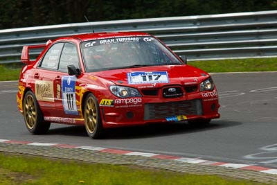 117;18-May-2012;24-Hour;Deutschland;Germany;Green-Hell;Grüne-Hölle;Hatzenbach;Martin-Bailey;Mike-Reedy;Nuerburg;Nuerburgring;Nurburg;Nurburgring;Nürburg;Nürburgring;Rhineland‒Palatinate;Ross-Lilley;Subaru-Impreza;Subaru-Impreza-WRX-STI;auto;endurance;motorsport;racing;telephoto