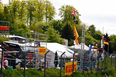 18-May-2012;24-Hour;Deutschland;Germany;Green-Hell;Grüne-Hölle;Hatzenbach;Nuerburg;Nuerburgring;Nurburg;Nurburgring;Nürburg;Nürburgring;Rhineland‒Palatinate;atmosphere;auto;camping;endurance;fans;fence;motorsport;racing;spectators;telephoto;tent