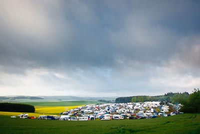 19-May-2012;24-Hour;Deutschland;Germany;Green-Hell;Grüne-Hölle;Nuerburg;Nuerburgring;Nurburg;Nurburgring;Nürburg;Nürburgring;Rhineland‒Palatinate;Topshot;atmosphere;auto;camp;camping;caravan;clouds;endurance;landscape;motorsport;racing;scenery;sky;spectators;wide-angle