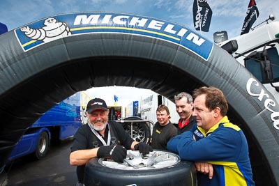 19-May-2012;24-Hour;Deutschland;Germany;Green-Hell;Grüne-Hölle;Michelin;Nuerburg;Nuerburgring;Nurburg;Nurburgring;Nürburg;Nürburgring;Rhineland‒Palatinate;Topshot;atmosphere;auto;endurance;motorsport;paddock;portrait;racing;smile;tyre;wide-angle