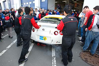 23;19-May-2012;23;24-Hour;Deutschland;Germany;Green-Hell;Grüne-Hölle;Nuerburg;Nuerburgring;Nurburg;Nurburgring;Nürburg;Nürburgring;Rhineland‒Palatinate;Team-Nissan-GT‒R;atmosphere;auto;endurance;motorsport;paddock;racing;wide-angle