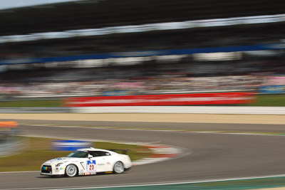 23;19-May-2012;23;24-Hour;Deutschland;Germany;Green-Hell;Grüne-Hölle;Kazuki-Hoshino;Michael-Krumm;Nissan-GT‒R;Nuerburg;Nuerburgring;Nurburg;Nurburgring;Nürburg;Nürburgring;Rhineland‒Palatinate;Team-Nissan-GT‒R;Tetsuya-Tanaka;Toshio-Suzuki;auto;endurance;motion-blur;motorsport;racing;telephoto