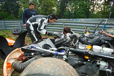 63;19-May-2012;24-Hour;63;Deutschland;Germany;Ginetta-GT4;Green-Hell;Grüne-Hölle;Matteo-Cressoni;Michael-Simpson;Nuerburg;Nuerburgring;Nurburg;Nurburgring;Nürburg;Nürburgring;Rhineland‒Palatinate;Tiziano-Frazza;atmosphere;auto;endurance;motorsport;racing;wide-angle