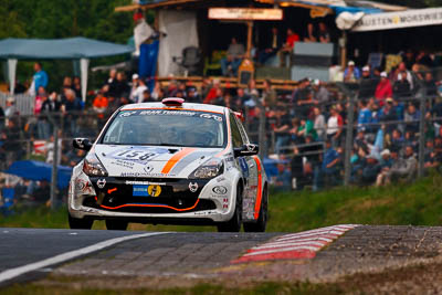 158;19-May-2012;24-Hour;Brunnchen;Brünnchen;Deutschland;Germany;Green-Hell;Grüne-Hölle;Mark-Donaldson;Max-Girardo;Nuerburg;Nuerburgring;Nurburg;Nurburgring;Nürburg;Nürburgring;Renault-Clio;Rhineland‒Palatinate;Xavier-Lamadrid;auto;endurance;motorsport;racing;super-telephoto