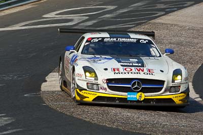 22;20-May-2012;22;24-Hour;Alexander-Roloff;Deutschland;Germany;Green-Hell;Grüne-Hölle;Jan-Seyffarth;Karussell;Klaus-Graf;Mercedes‒Benz-SLS-AMG-GT3;Nuerburg;Nuerburgring;Nurburg;Nurburgring;Nürburg;Nürburgring;ROWE-Racing;Rhineland‒Palatinate;Thomas-Jaeger;Thomas-Jäger;auto;endurance;motorsport;racing;telephoto