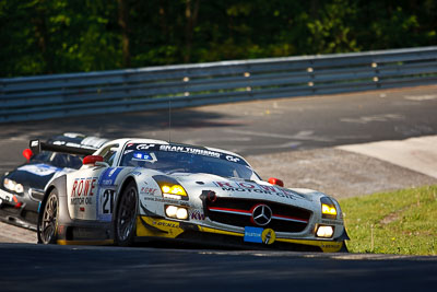 21;20-May-2012;21;24-Hour;Deutschland;Germany;Green-Hell;Grüne-Hölle;Karussell;Mark-Bullitt;Marko-Hartung;Mercedes‒Benz-SLS-AMG-GT3;Michael-Zehe;Nuerburg;Nuerburgring;Nurburg;Nurburgring;Nürburg;Nürburgring;ROWE-Racing;Rhineland‒Palatinate;Roland-Rehfeld;auto;endurance;motorsport;racing;telephoto