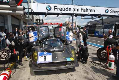 1;1;20-May-2012;24-Hour;Deutschland;Fabrizio-Giovanardi;Germany;Global-Partner-Enterprise;Green-Hell;Grüne-Hölle;Manuel-Lauck;Nicola-Larini;Nuerburg;Nuerburgring;Nurburg;Nurburgring;Nürburg;Nürburgring;P45-Competizione;Rhineland‒Palatinate;atmosphere;auto;endurance;motorsport;pitlane;pitstop;racing;wide-angle