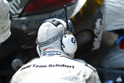 20-May-2012;24-Hour;BMW-Team-Schubert;Deutschland;Germany;Green-Hell;Grüne-Hölle;Nuerburg;Nuerburgring;Nurburg;Nurburgring;Nürburg;Nürburgring;Rhineland‒Palatinate;atmosphere;auto;endurance;mechanic;motorsport;pitlane;portrait;racing;telephoto