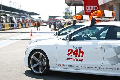 20-May-2012;24-Hour;Deutschland;Germany;Green-Hell;Grüne-Hölle;Nuerburg;Nuerburgring;Nurburg;Nurburgring;Nürburg;Nürburgring;Rhineland‒Palatinate;Safety-Car;atmosphere;auto;endurance;motorsport;official;pitlane;racing;telephoto