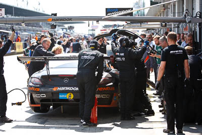 66;20-May-2012;24-Hour;Andreas-Simonsen;Christiaan-Frankenhout;Deutschland;Germany;Green-Hell;Grüne-Hölle;Hankook‒Team-Heico;Lance-David-Arnold;Mercedes‒Benz-SLS-AMG-GT3;Nuerburg;Nuerburgring;Nurburg;Nurburgring;Nürburg;Nürburgring;Pierre-Kaffer;Rhineland‒Palatinate;atmosphere;auto;endurance;motorsport;pitlane;pitstop;racing;telephoto