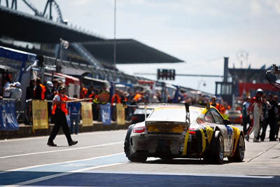 28;20-May-2012;24-Hour;Christopher-Brück;Deutschland;Frikadelli-Racing;Germany;Green-Hell;Grüne-Hölle;Klaus-Abbelen;Nuerburg;Nuerburgring;Nurburg;Nurburgring;Nürburg;Nürburgring;Patrick-Huismann;Porsche-911-GT3-R-997;Porsche-997-GT3-R;Rhineland‒Palatinate;Sabine-Schmitz;Timbuli-Racing;atmosphere;auto;crew;endurance;motorsport;pitlane;pitstop;racing;team;telephoto