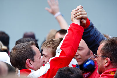 20-May-2012;24-Hour;Deutschland;Germany;Green-Hell;Grüne-Hölle;Nuerburg;Nuerburgring;Nurburg;Nurburgring;Nürburg;Nürburgring;Rhineland‒Palatinate;atmosphere;auto;celebration;endurance;motorsport;podium;racing;telephoto