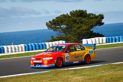 18;22-September-2012;Australia;Ford-Falcon-EL;Leigh-Moran;Phillip-Island;Shannons-Nationals;V8-Touring-Cars;VIC;Victoria;auto;motorsport;ocean;racing;telephoto