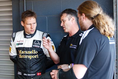 22-September-2012;AGT;Allan-Simonsen;Australia;Australian-GT-Championship;Grand-Tourer;Maranello-Motorsport;Phillip-Island;Shannons-Nationals;VIC;Victoria;atmosphere;auto;endurance;motorsport;paddock;pitlane;portrait;racing;telephoto