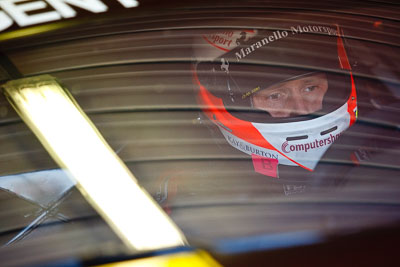 22-September-2012;AGT;Allan-Simonsen;Australia;Australian-GT-Championship;Grand-Tourer;Maranello-Motorsport;Phillip-Island;Shannons-Nationals;VIC;Victoria;atmosphere;auto;endurance;in‒car;motorsport;paddock;pitlane;portrait;racing;telephoto