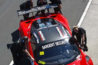 88;22-September-2012;88;AGT;Australia;Australian-GT-Championship;Ferrari-458-Italia-GT3;Grand-Tourer;John-Bowe;Maranello-Motorsport;Peter-Edwards;Phillip-Island;Shannons-Nationals;VIC;Victoria;atmosphere;auto;crew;endurance;motorsport;pitlane;racing;team;telephoto