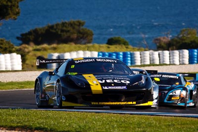 8;22-September-2012;8;AGT;Allan-Simonsen;Australia;Australian-GT-Championship;Ferrari-458-Italia-GT3;Grand-Tourer;Maranello-Motorsport;Nick-OHalloran;Phillip-Island;Shannons-Nationals;VIC;Victoria;auto;endurance;motorsport;racing;super-telephoto