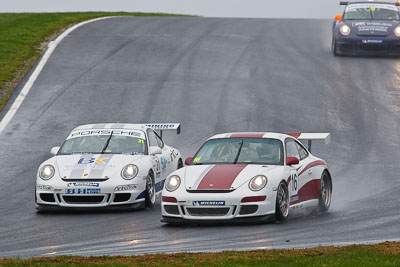 16;31;16;23-September-2012;31;Australia;John-Karytinos;Jon-Trende;Phillip-Island;Porsche-911-GT3-Cup-997;Porsche-GT3-Cup-Challenge;Shannons-Nationals;VIC;Victoria;auto;motorsport;racing;rain;super-telephoto;wet